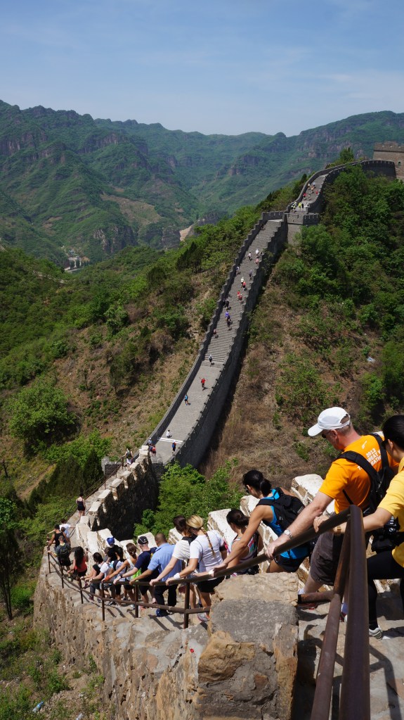 Steep stairs and stunning scenery. Too bad you can't really look around because of the footing.