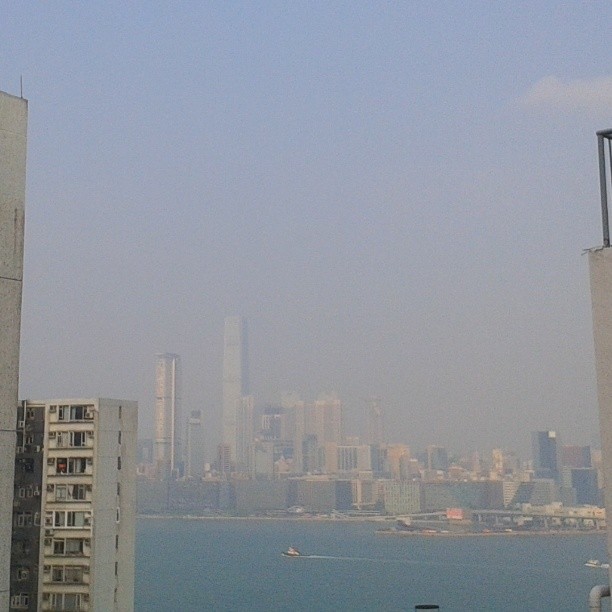 looking over Victoria Harbor